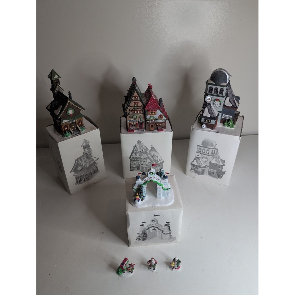 Mixed Lot of 4 Dept 56 Figures + Minis Observatory Letrinka More Christmas